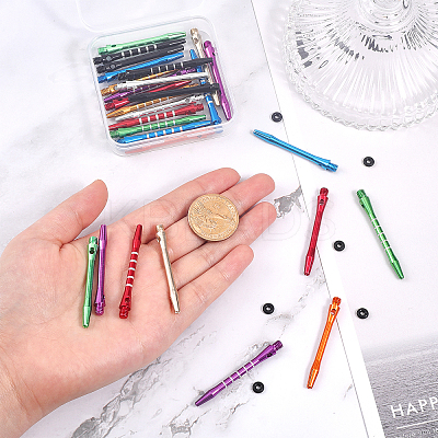 28Pcs 14 Style Alloy Dart Shafts for Soft and Steel Tips AJEW-CA0003-42-1