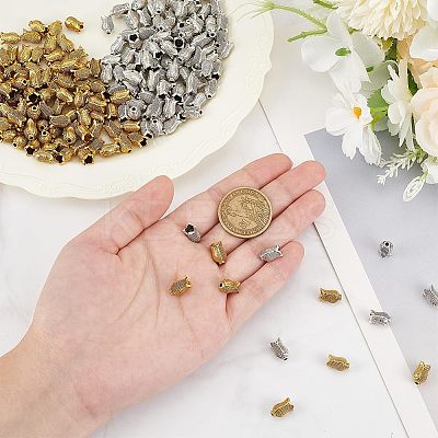 100Pcs 2 Colors Tibetan style Alloy Bead Caps FIND-GO0003-12-1
