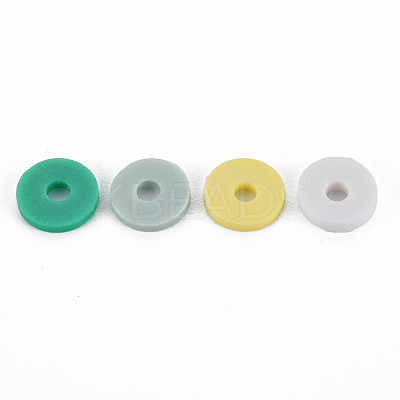 Handmade Polymer Clay Beads Strands CLAY-R089-8mm-T008-1