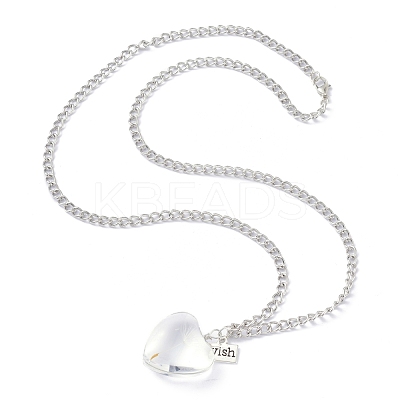 Dandelion Seed Wish Necklace for Teen Girl Women Gift NJEW-Z014-02P-1