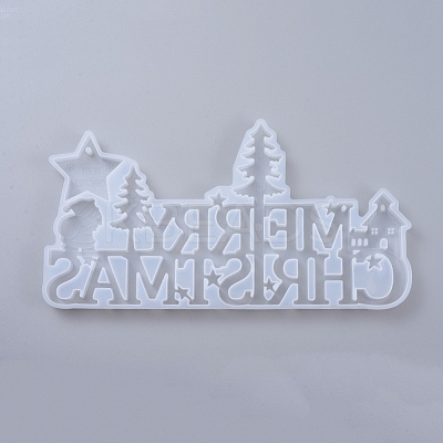Christmas DIY Pendant Silicone Molds DIY-D049-08-1