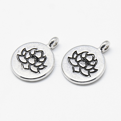 Tibetan Style Alloy Pendants X-TIBE-S301-015AS-RS-1