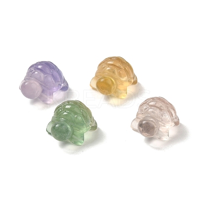 Natural Fluorite Carved Healing Tortoise Figurines LS-WG28275-01-1
