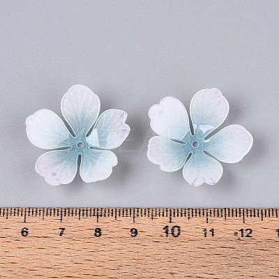 Flower Acrylic Bead Caps SACR-T017-51E-1