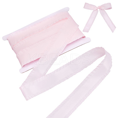 16.6 Yards Polyester Ruffled Lace Ribbon DIY-ME0001-62A-1