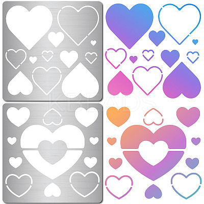 Valentine's Day Stainless Steel Metal Cutting Dies Stencils DIY-WH0518-001-1