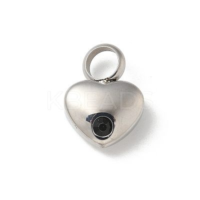 304 Stainless Steel Rhinestone Pendants STAS-R139-01P-03-1
