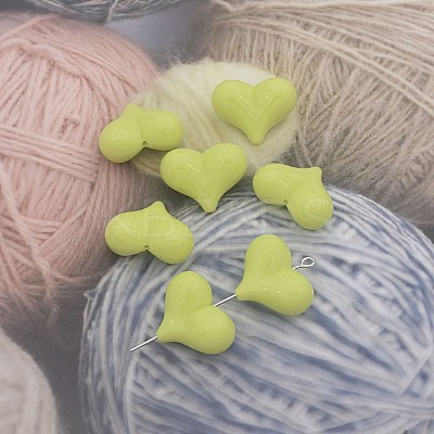 Opaque Acylic Beads MACR-WH0027-10D-1