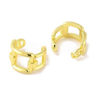 Brass Cuff Earrings for Women EJEW-I305-52G-1