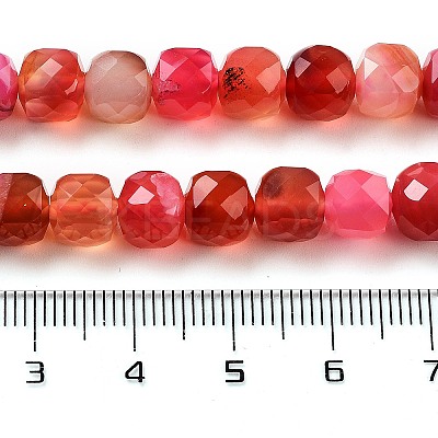 Natural Agate Dyed Beads Strands G-H028-A08-01-1