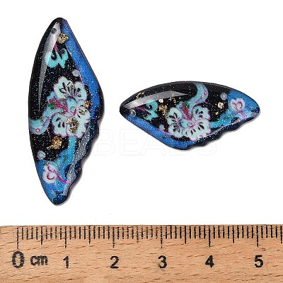4Pcs 4 Styles Transparent Epoxy Resin Pendants RESI-B032-04A-1