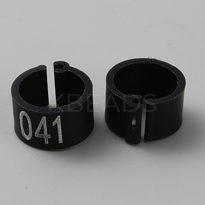Plastic Poultry Leg Identification Bands AJEW-WH0415-99J-1