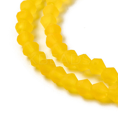 Imitate Austrian Crystal Frosted Glass Beads Strands EGLA-A039-T3mm-MD22-1