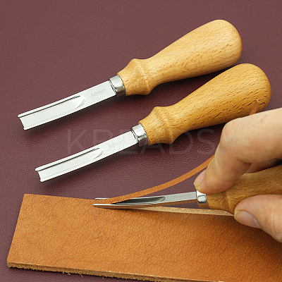 Stainless Steel Leather Edge Beveler Skiving PURS-PW0003-013A-1