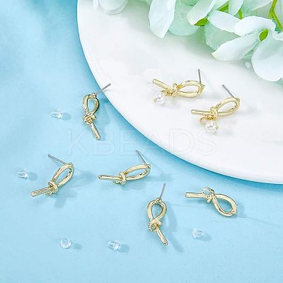 40Pcs Alloy Stud Earring Findings FIND-FH0005-75-1