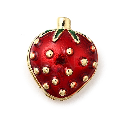 Brass Enamel Slide Charms KK-Z125-15B-G-1