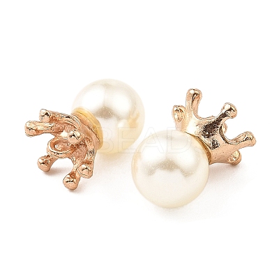 (Defective Closeout Sale: Some Glue Overflow) Resin Imitation Pearl Pendants FIND-XCP0002-45B-1
