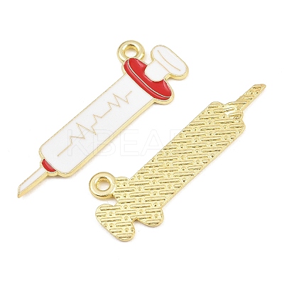 Medical Theme Alloy Enamel Pendants AL-CBA2919-03G-04C-1