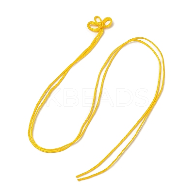 Nylon Lucky Knot Cord Amulet Yuki Pendant Decorations LS-AJEW-NH0001-01B-1