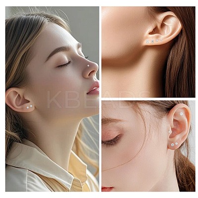 Titanium Alloy Internally Threaded Labret Bar EJEW-FS0001-32B-1