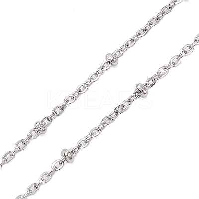 Non-Tarnish 304 Stainless Steel Satellite Chain Slider Necklace Making AJEW-JB01247-02-1