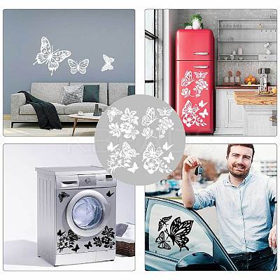 4Pcs 4 Styles PET Waterproof Self-adhesive Car Stickers DIY-WH0308-225A-099-1