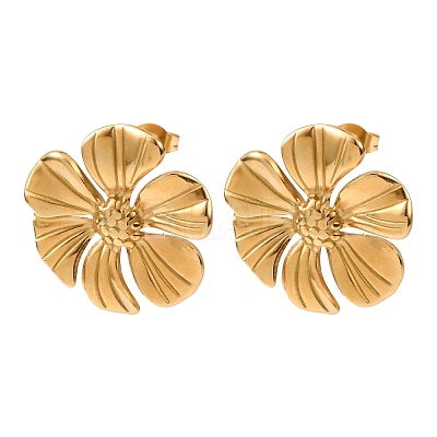 Valentine's Day 304 Stainless Steel Stud Earrings EJEW-C184-01B-G-1