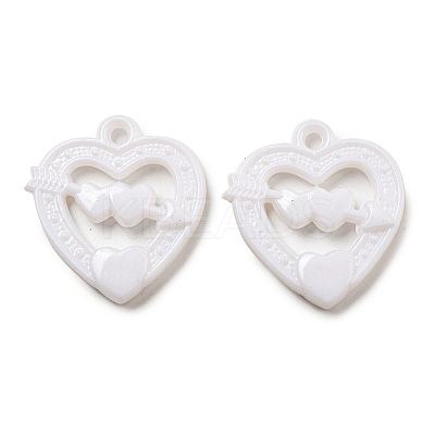 Valentine's Day Opaque Acrylic Pendants SACR-L007-042B-1