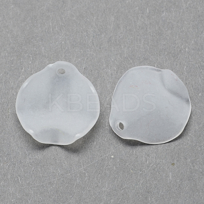 Transparent Acrylic Pendants X-FACR-R015-15x15mm-10-1