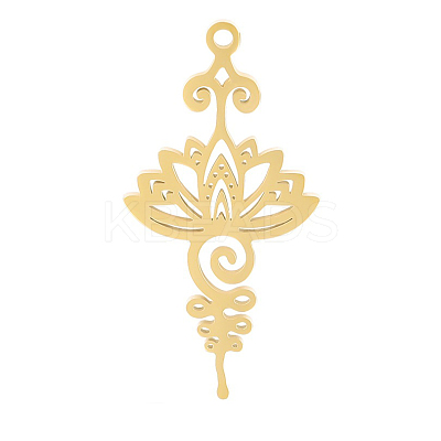 201 Stainless Steel Pendants RELI-PW0002-06G-1