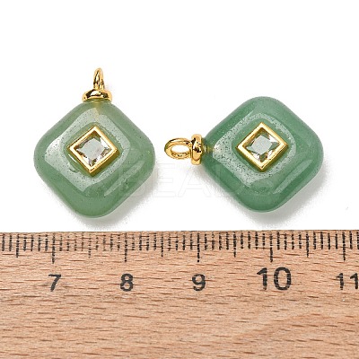 Natural Green Aventurine Pendants GG-CBAA798-03G-06-1