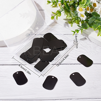 DIY Stamping Blank Tag Necklace Making Kit DIY-SC0020-84-1