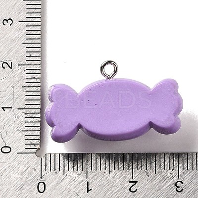 Opaque Resin Pendants RESI-K020-03E-1