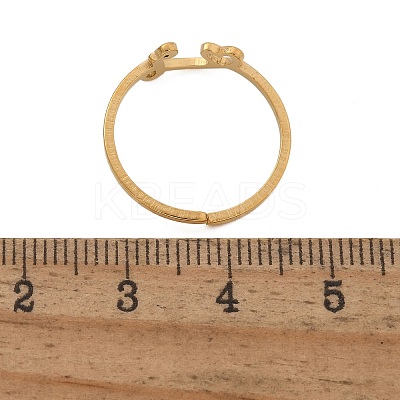 304 Stainless Steel Cuff Rings for Women RJEW-D285-01G-R-1