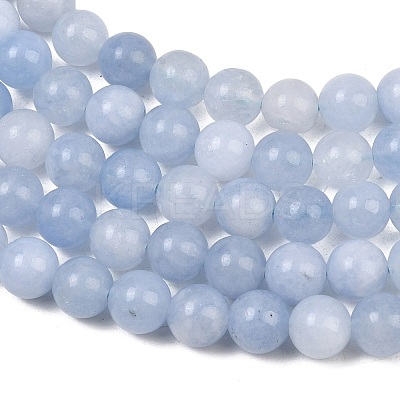 Natural Dyed White Jade Beads Strands GG-CBAEB22-B01-8mm-01-1