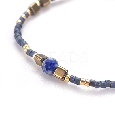 Nylon Thread Braided Bead Bracelets BJEW-E360-04-1