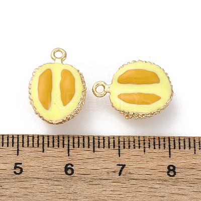 Brass Enamel Charms KK-F903-01E-G-1