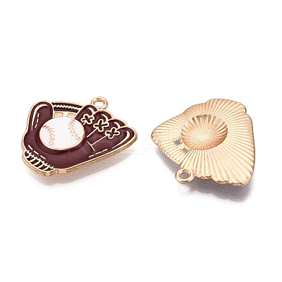 Rack Plating Alloy Enamel Pendants LS-ENAM-N056-378KCG-1