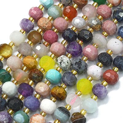 Natural Mixed Gemstone Beads Strands G-K389-E73-01-1