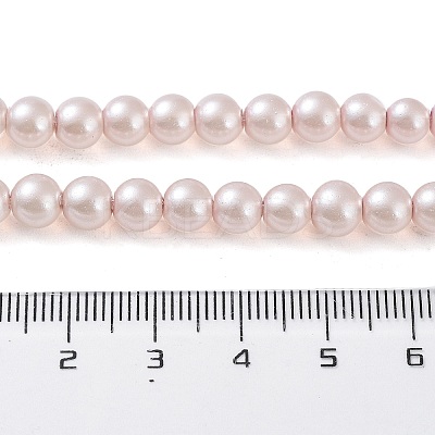 Baking Paint Pearlized Glass Pearl Round Bead Strands HY-Q003-6mm-47-01-1