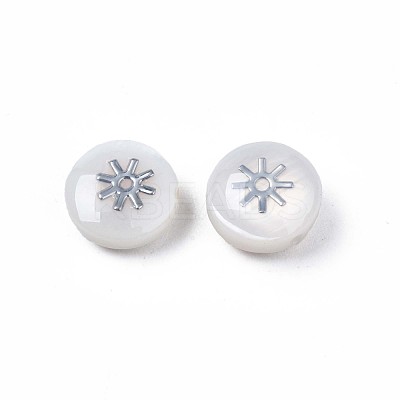 Natural Freshwater Shell Beads SHEL-N003-22-10P-1