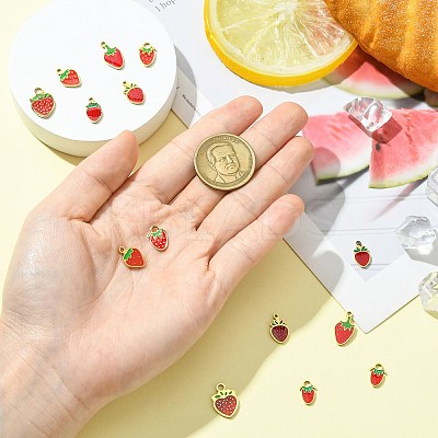 14Pcs 7 Styles 304 Stainless Steel Enamel Pendants STAS-CJ0002-95-1
