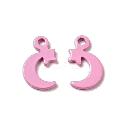 Spray Painted 201 Stainless Steel Charms STAS-G304-20B-1