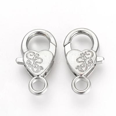 Alloy Lobster Claw Clasps PALLOY-R070-11P-1