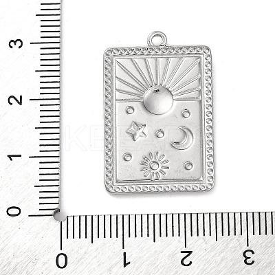 Anti-Tarnish 304 Stainless Steel Pendants STAS-K293-03P-1