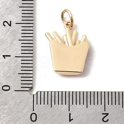 Brass Enamel & Rhinestone Pendants KK-H253-02G-1