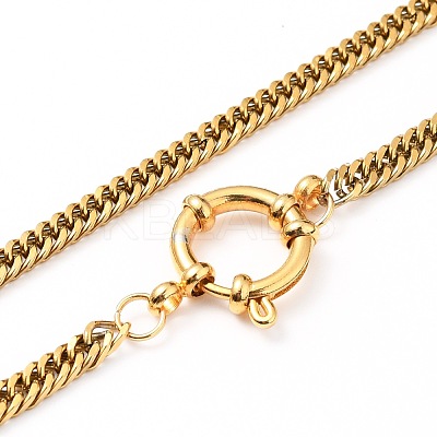 304 Stainless Steel Diamond Cut Chunky Curb Chains NJEW-JN03213-01-1