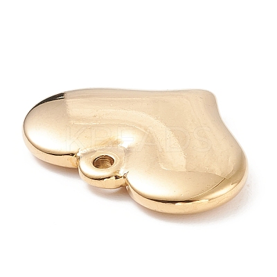 PVD Vacuum Plating 304 Stainless Steel Stamping Blank Tag Heart Pendants STAS-G218-08G-2-1