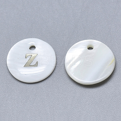 Natural White Shell Mother of Pearl Shell Charms LS-SSHEL-N036-053Z-1