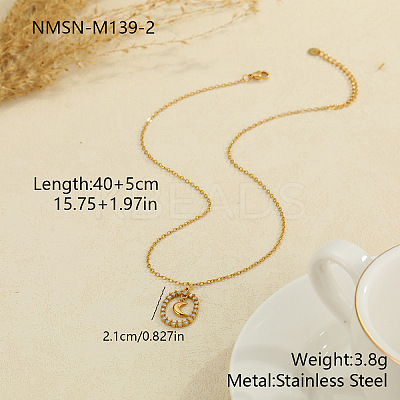 304 Stainless Steel Pendant Necklaces WG7F8A7-02-1